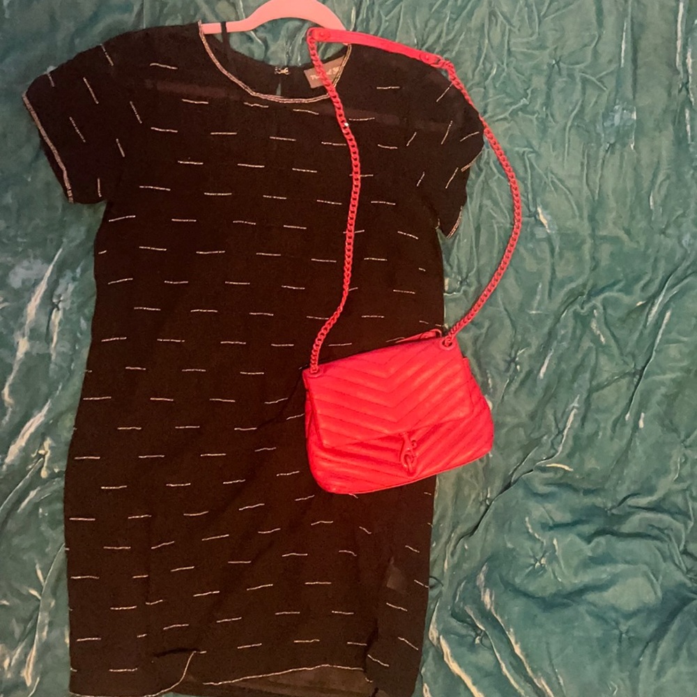 Michael Stars beaded mini dress